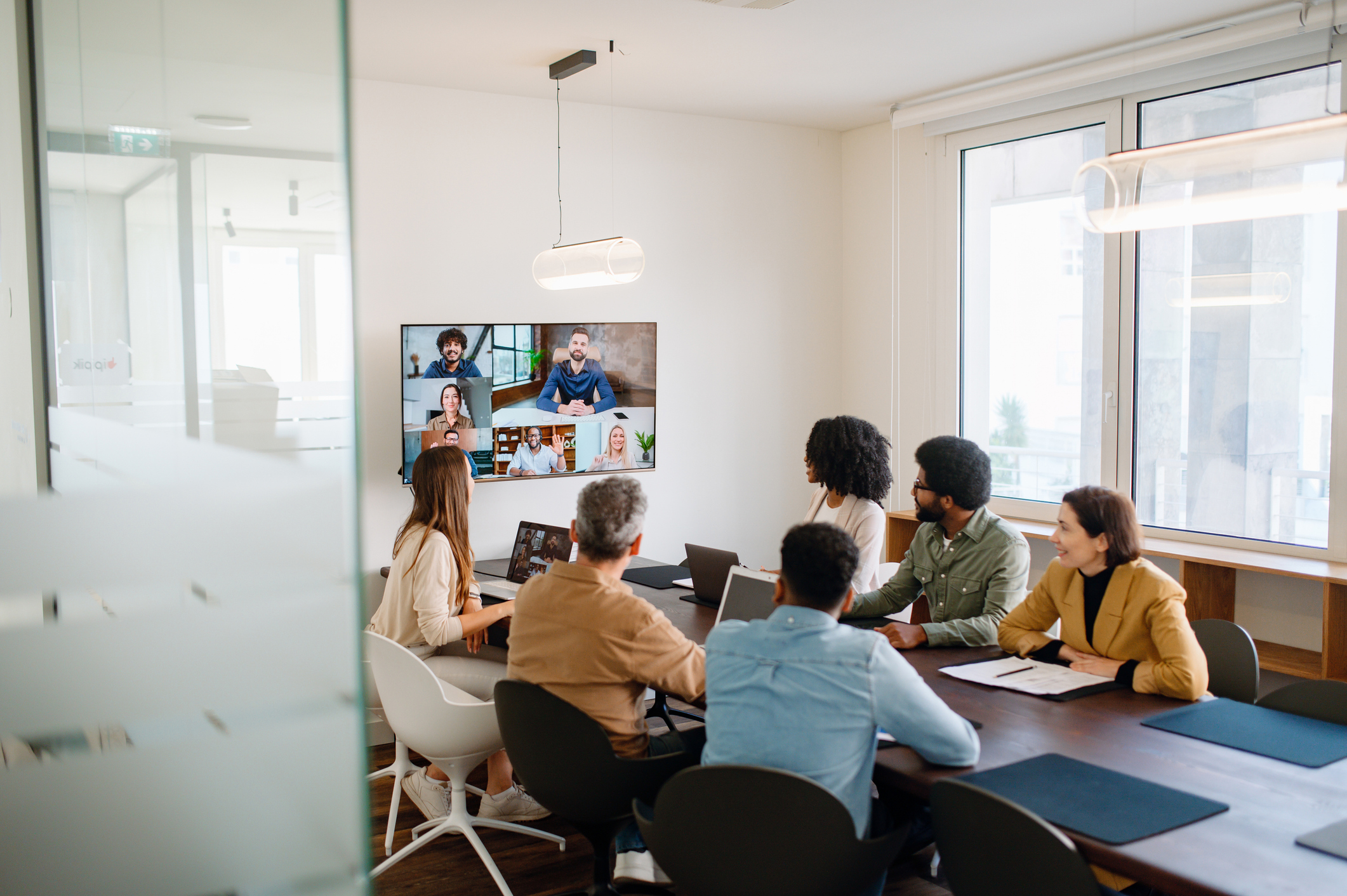 team actively engages with remote colleagues