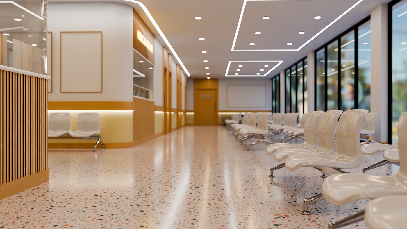 modern hospital waiting room