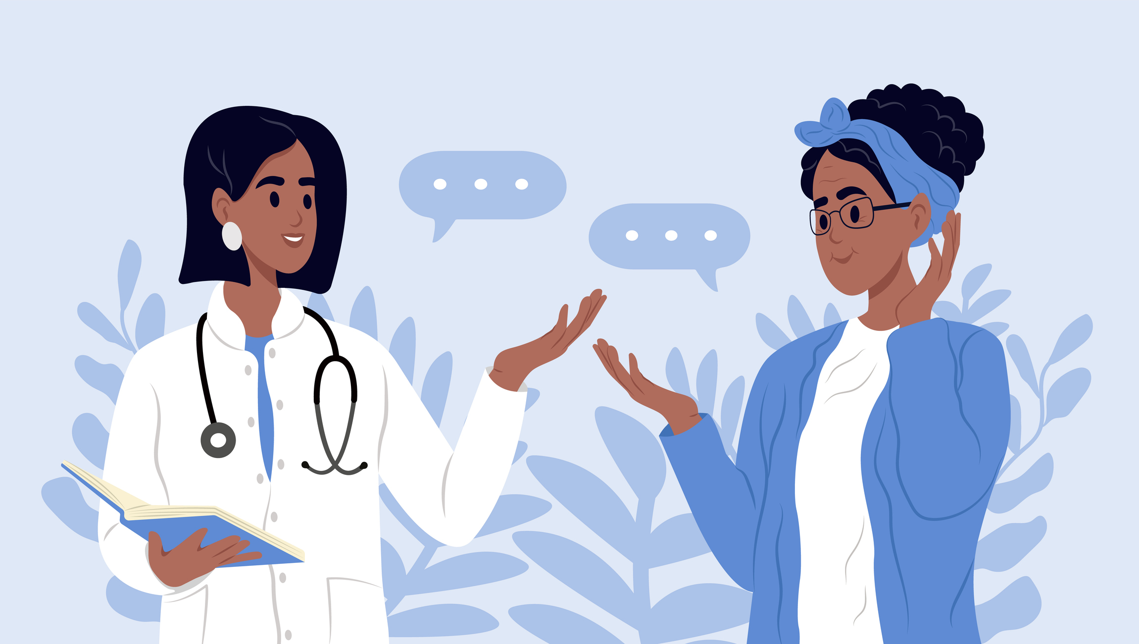 doctor communicating with patient